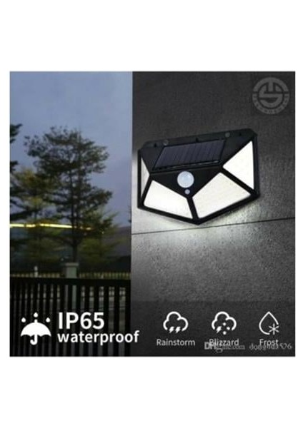 Solar Bahçe Aydınlatma Lambası 100 LED