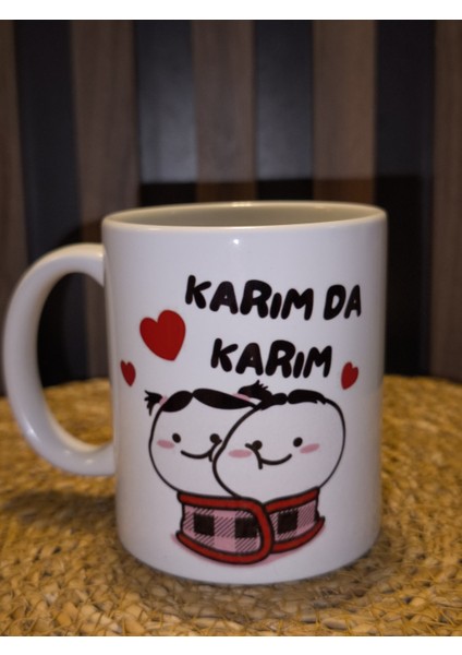 Karımda Karım Dijital Baskı Kupa Bardak Kişiye Özel Hediyelik