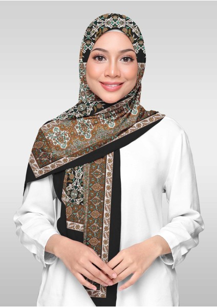 Likralı Vual Etnik Desenli Şal - 04971