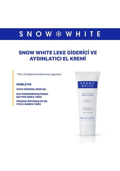 Snow White El ve Yüz Bakım Seti