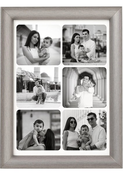 Sevgiliye Hediye 6 Fotoğraflı Siyah&beyaz Temalı 13 x 18 Çerçeve