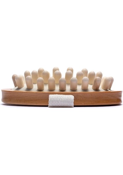 Oval Vücut Anti Spa Ahşap Masaj Fırçası