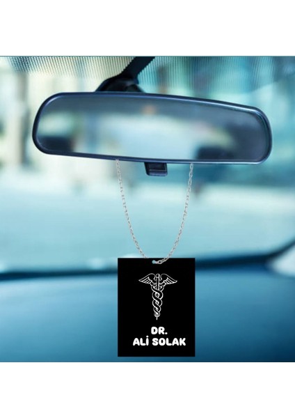Dikiz Aynası Araba Süsü Kişiye Özel Doktor Hediye Görselli