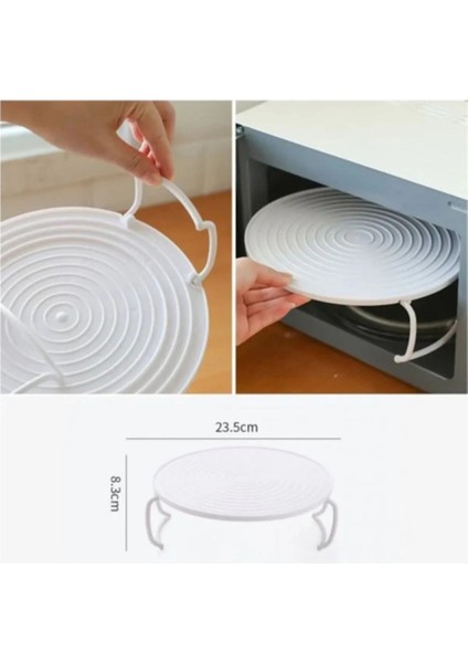 Pratik Katlanabilir Buzdolabı ve Mikrodalga Rafı Ayaklı Isıya Dayanıklı Düzenleyici Raf Beyaz fırsatları