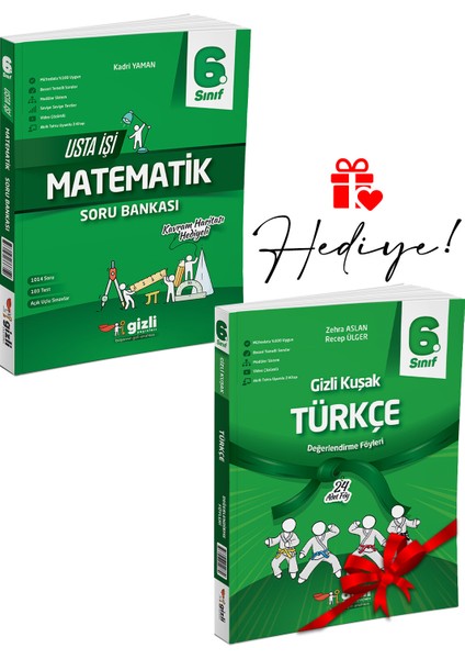 6. Sınıf Usta Işi Matematik Soru Bankası -Gizli Kuşak Türkçe Hediyeli