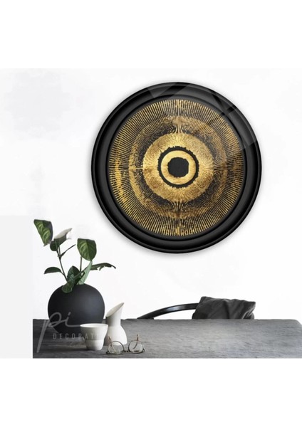 Marsilyan- Gold Desenler Yuvarlak Cam Tablo fiyatları