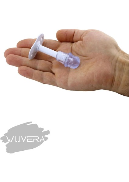 Kapı Kolu Stoperi Beyaz 8 cm Metal Kapı Tamponu Durdurucu Tutucu Tutacağı Kapı Stopu Silikonlu