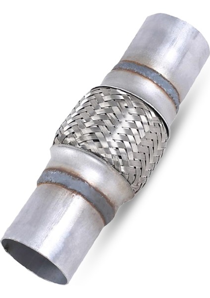 Egzoz Spiral Flex BORUSU,51MMX 190MM'' Üniversal Tip, Paslanmaz Çelik Çift Örgülü Egzoz Flex