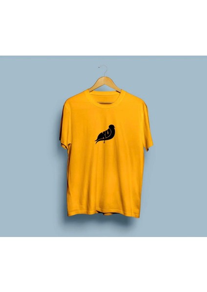 %100 Pamuklu Sarı Tişört modelleri