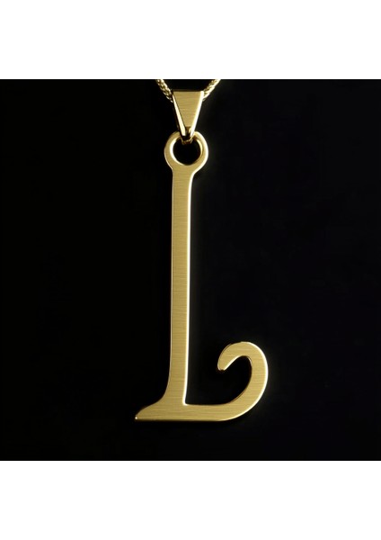 8 Ayar Altın Kolye Ucu Harf L GM2925 1 gr