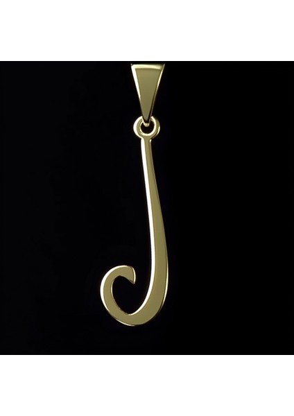 8 Ayar Altın Kolye Ucu Harf J GM2784 1 gr