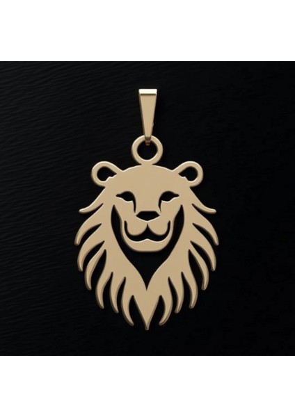 8 Ayar Altın Kolye Ucu Aslan GM3141 1 gr