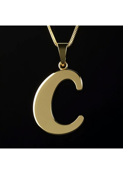 8 Ayar Altın Kolye Ucu Harf C GM2878 1 gr