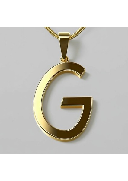 8 Ayar Altın Kolye Ucu Harf G GM2778 1 gr