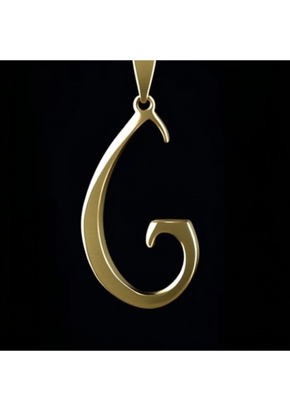 8 Ayar Altın Kolye Ucu Harf G GM2776 1 gr