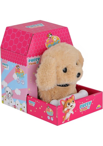 4248 Sesli Hareketli Peluş Köpek Karamel -Sunman