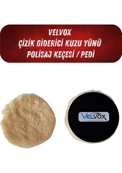 Çizik Giderici Kuzu Yünü Polisaj Keçesi / Pedi (Çapı: 16cm / 160mm)