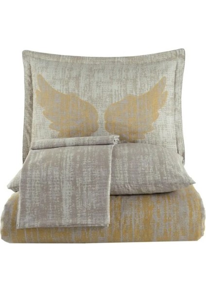 Çift Kişilik Saten Nevresim Lydia Gold - 510460-1453