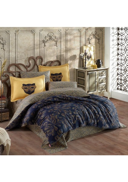 Çift Kişilik Saten Nevresim Caprice Sarı - 507145-1453