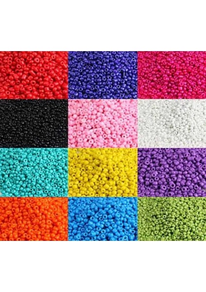 Takı Yapım Malzemesi 3.5 Mm Kum Boncuk Seti 13 Çeşit