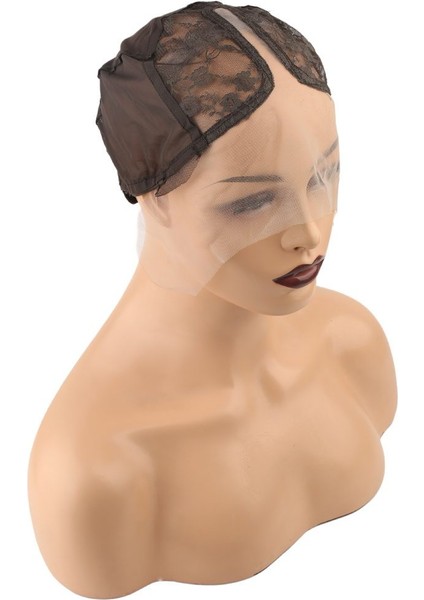 T Lace Tül Peruk Dikim Filesi - Kahverengi - 463417-1453