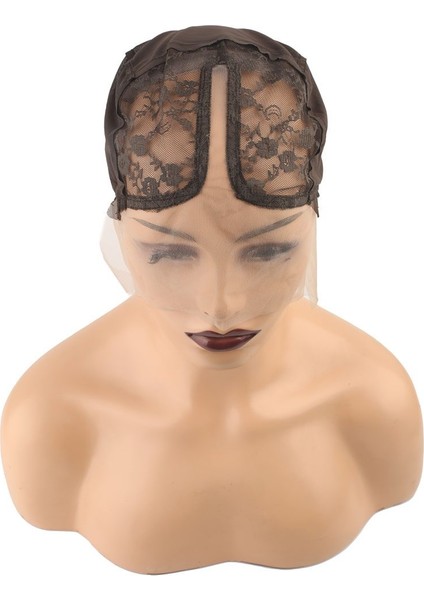 T Lace Tül Peruk Dikim Filesi - Kahverengi - 463417-1453