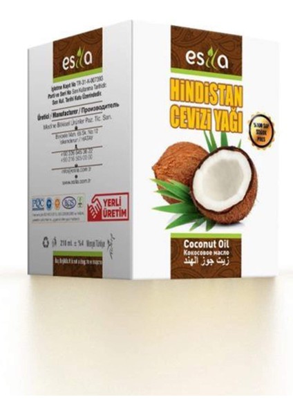 Hindistan Cevizi Yağı 210 Ml.