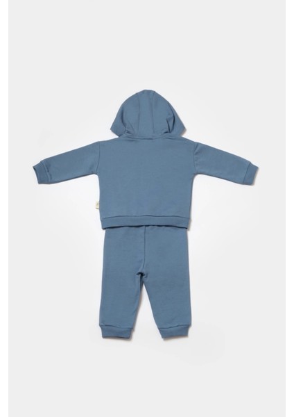Bebek Kapüşonlu Sweatshirt ve Pantolon Seti, %100 Organik Pamuk, Bebek ve Yenidoğan Serisi - CSY8001 fiyatları