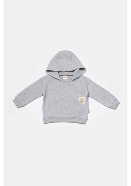 Bebek Kapüşonlu Sweatshirt ve Pantolon Seti, %100 Organik Pamuk, Bebek ve Yenidoğan Serisi - CSY8000 modelleri