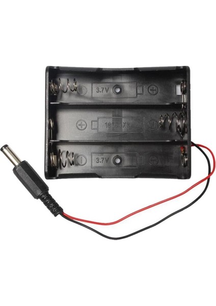 18650 Pil Yuvası 3lü 2.1mm Adaptör Soketli 3 Adet 11.1V Seri Lityum Lion Batarya Kutusu Tutucu modelleri