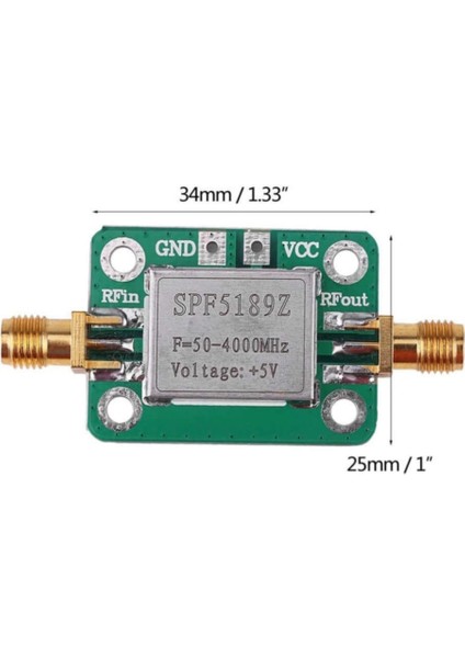 SPF5189Z 50-4000 Mhz Radyo Frekans Rf Amplikatör Kuvvetlendirici fırsatları