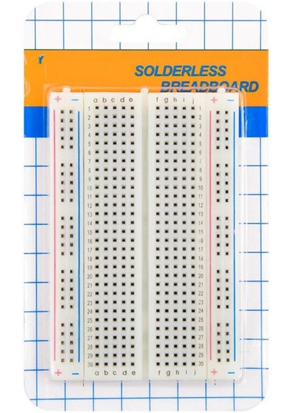 Orta Boy Breadboard 400 Pin Hücre Bread Board Protoboard Proto indirimleri