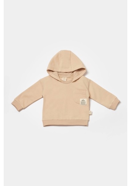 Bebek Kapüşonlu Sweatshirt ve Pantolon Seti, %100 Organik Pamuk, Bebek ve Yenidoğan Serisi - CSY8003 modelleri