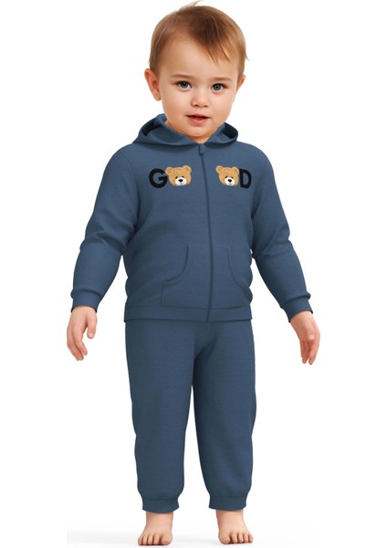 Bebek Kapüşonlu Ceket ve Pantolon Takımı, %100 Organik Pamuk, Bebek ve Yenidoğan Serisi - CSY8005 fiyatları