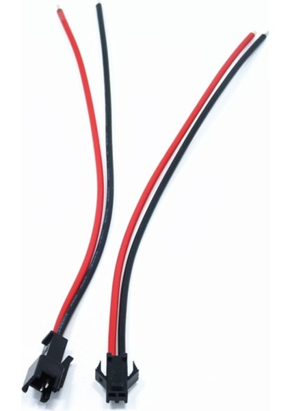 Jst Sm Kablo Çifti 15CM Erkek - Dişi Takım 2 Li Kablo Soketi