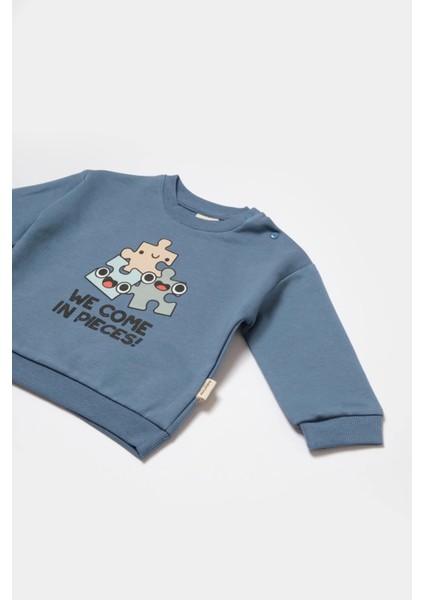 Bebek Uzun Kollu Tişört ve Pantolon Takımı, %100 Organik Pamuk, Bebek ve Yenidoğan Serisi - CSY8025 modelleri