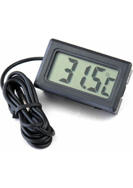 Sıcaklık Isı Termometresi Mini Dijital Isı Ölçer Ntc Sensör -50C 110C Buzdolabı Akvaryum Oda Depo
