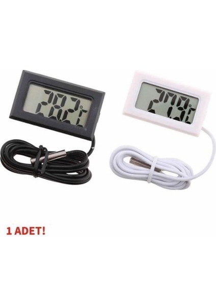 Sıcaklık Isı Termometresi Mini Dijital Isı Ölçer Ntc Sensör -50C 110C Buzdolabı Akvaryum Oda Depo fiyatları