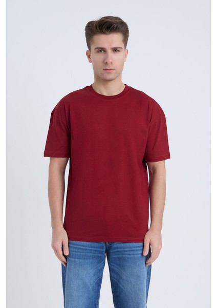 Erkek Oversize Basic Bej Renk T-Shirt fiyatları