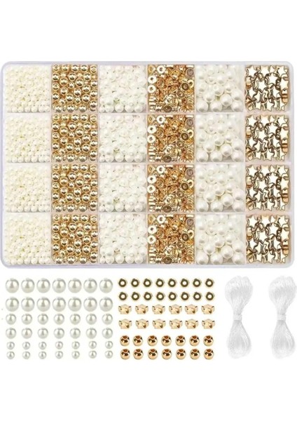 Dev İnci Boncuk Ve Ara Aparat Boncuk Bileklik Kolye Takı Yapım Malzemeleri