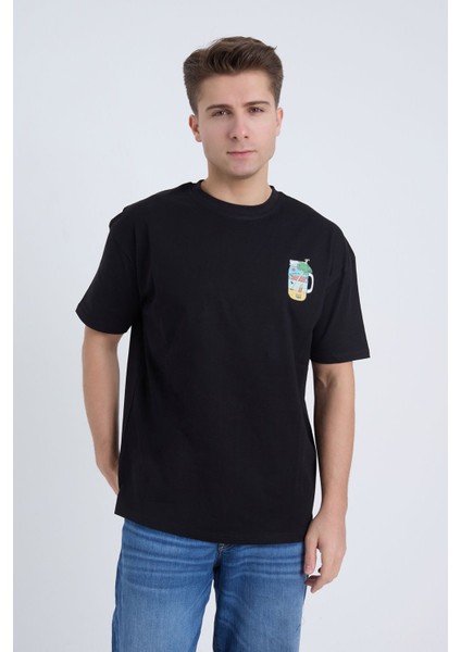 Erkek Oversize Beyaz Summer T-Shirt