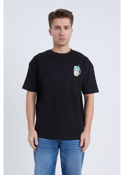 Erkek Oversize Beyaz Summer T-Shirt fırsatları