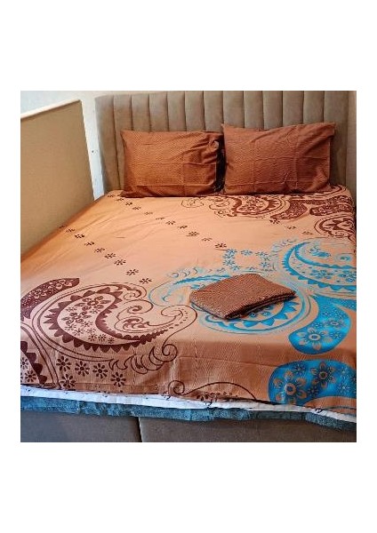 Çift Kişilik Pamuk Saten Nevresim Takımı Papatya indirimleri