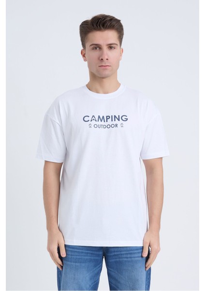 Erkek Oversize Siyah Camping T-Shirt fiyatları