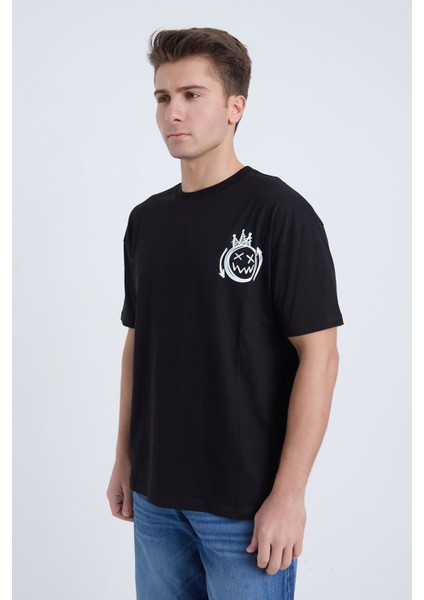 Erkek Oversize Beyaz Streetwear T-Shirt fırsatları