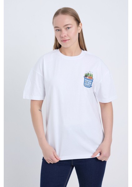 Kadın Oversize Relaxed Sometimes Bear Baskılı Siyah Renk T-Shirt fiyatları