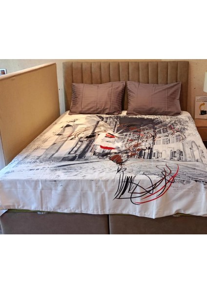 Çift Kişilik Pamuk Saten Nevresim Takımı Kardelen