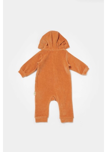 Bebek Kapüşonlu Fermuarlı Tulum, %80 Organik Pamuk & %20 Polyester, Bebek ve Yenidoğan Serisi - CSYK6044 modelleri