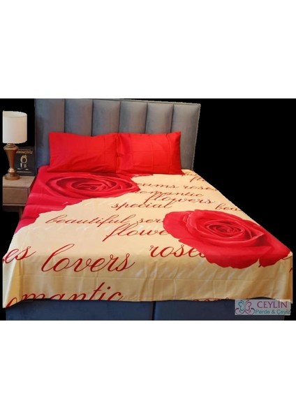 Çift Kişilik Pamuk Saten Nevresim Takımı Rose fiyatları