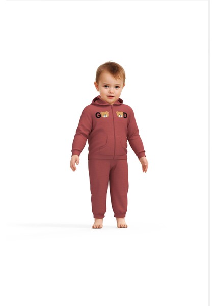 Bebek Kapüşonlu Ceket ve Pantolon Takımı, %100 Organik Pamuk, Bebek ve Yenidoğan Serisi - CSY8006 fiyatları
